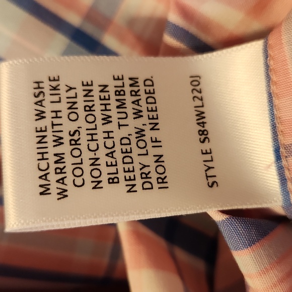 Class Club Pink Blue White Plaid Button Down Shirt Size 6/7 NWT - Picture 11 of 12